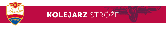 Kolejarz Stróże herb klubu